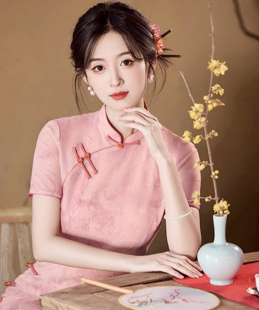 Xiao Fen Fen Pink Cheongsam