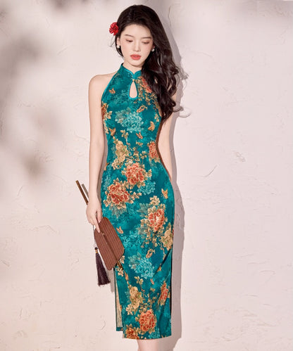 Emerald Peony Cheongsam