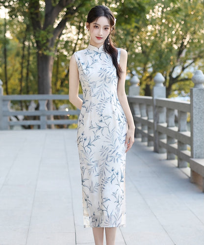 Blue Porcelain Whisper Cheongsam