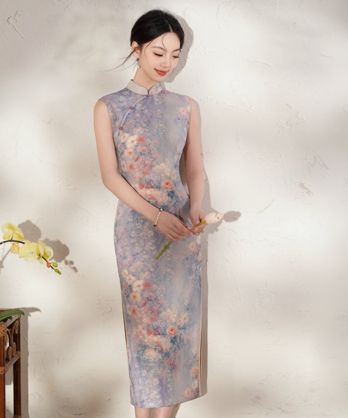 Lavender Cottage Cheongsam