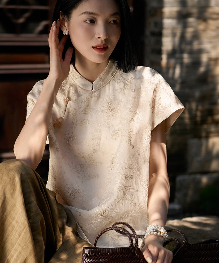 Meadow Song Silk Oriental Top