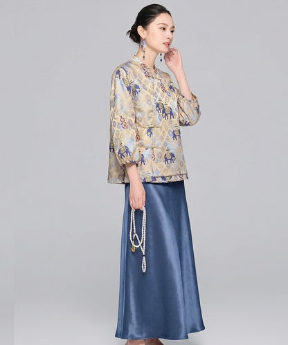 Celestial Caravan Cheongsam Blouse