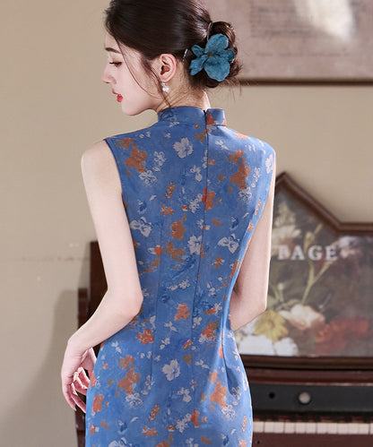 Cheongsam Peonia di Mezzanotte