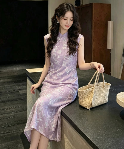 Lilac Serenade Cheongsam