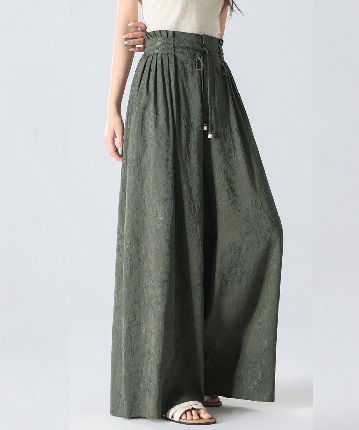 Silk Linen Relaxed Oriental Pants