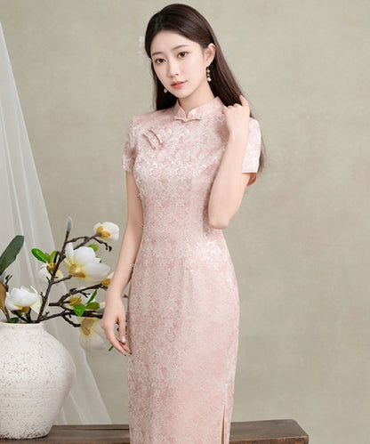 Lily Pink Maxi Cheongsam