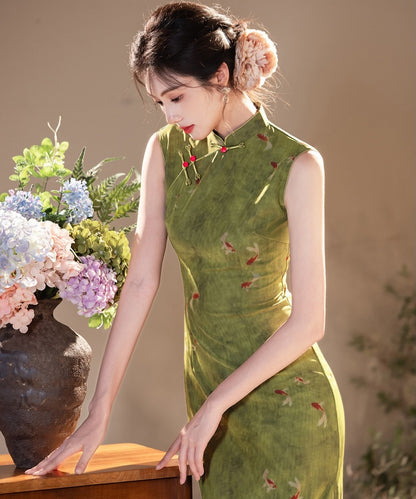Verdant Koi Cheongsam