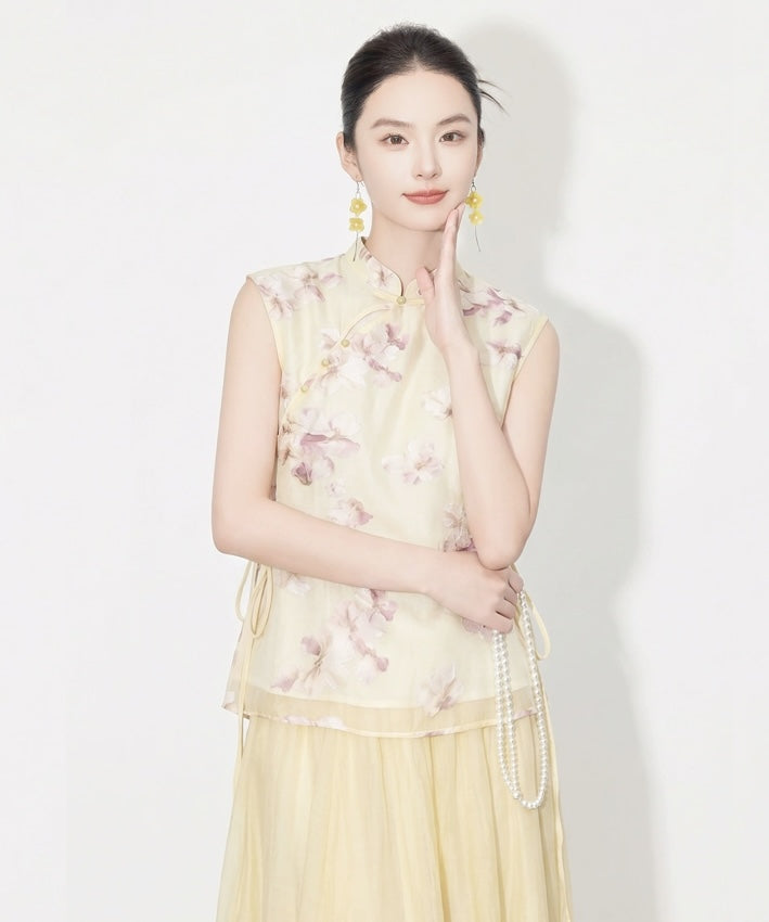 Elysian Bloom Top & Skirt Set