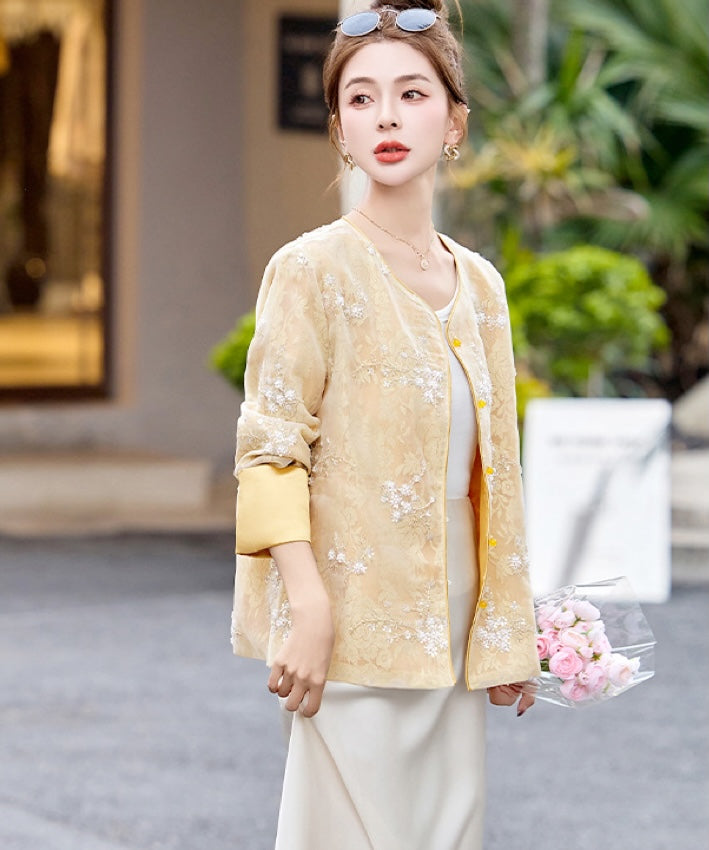 Pearls -Sequins Oriental Cheongsam Jacket