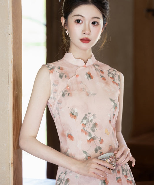 Strawberry Blush Cheongsam