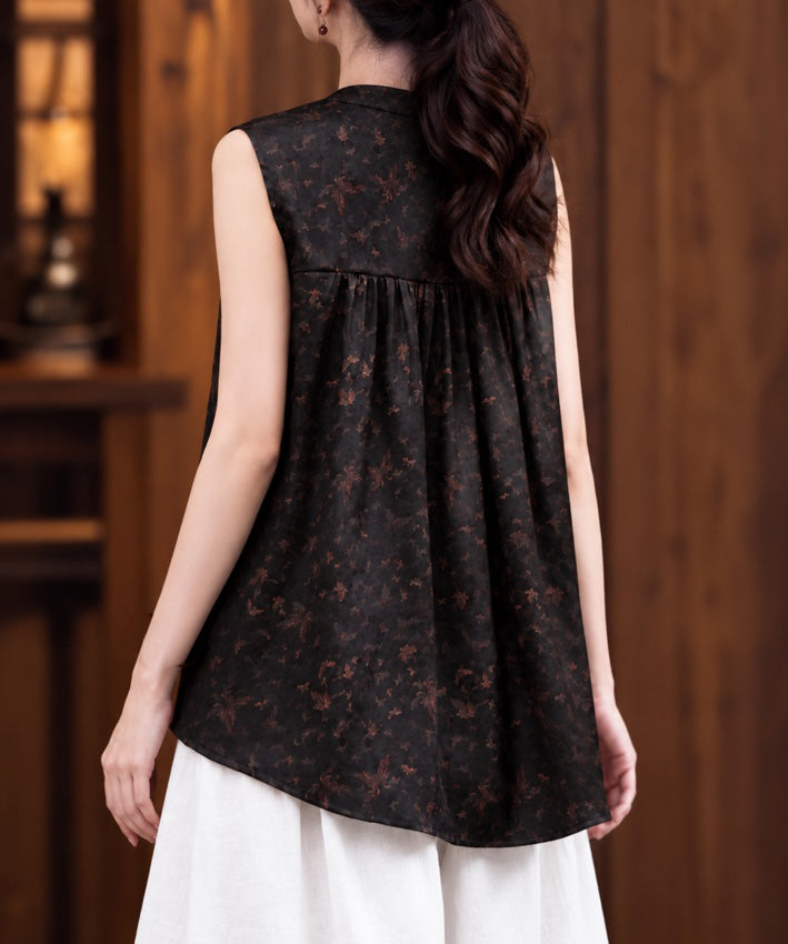 Limited Edition ♡ Burnished Cheongsam Silk Top