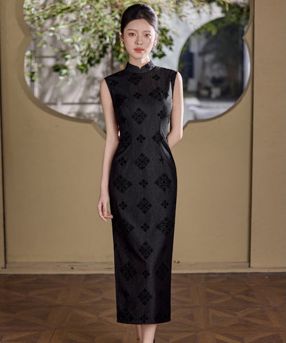 Yifei  Black Cheongsam
