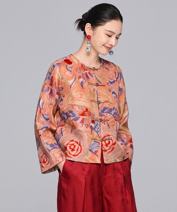 Giacca cheongsam Imperial Plum