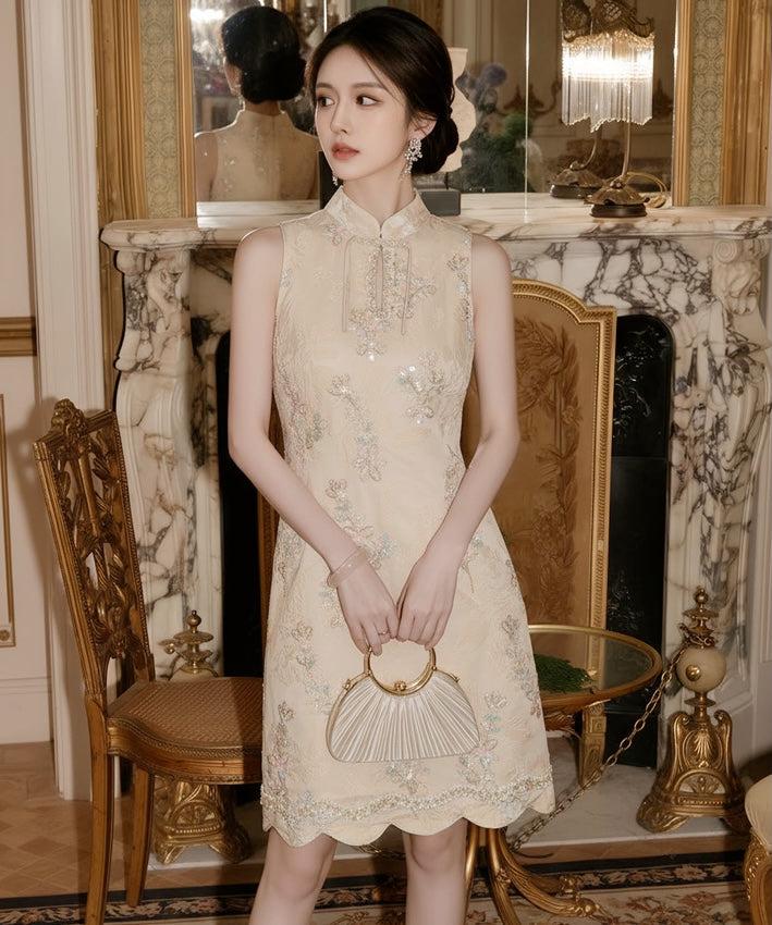 Aurielle Pearl Bloom Cheongsam