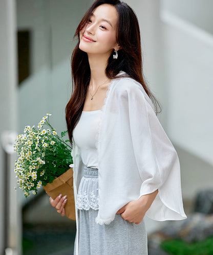 Cloud Lace Tie Jacket