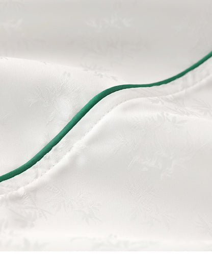 Bamboo Leaf Jacquard Cheongsam Shirt