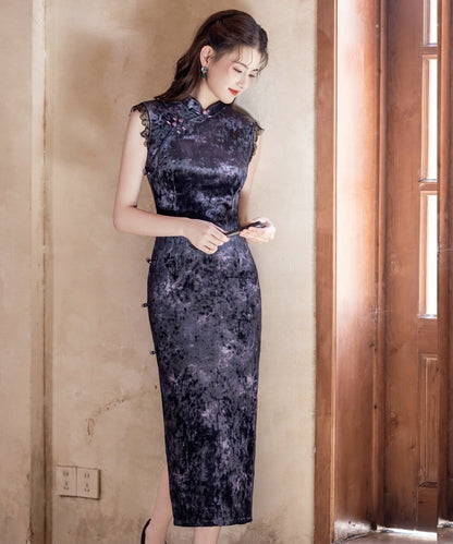 Xixi's Romance Purple Cheongsam