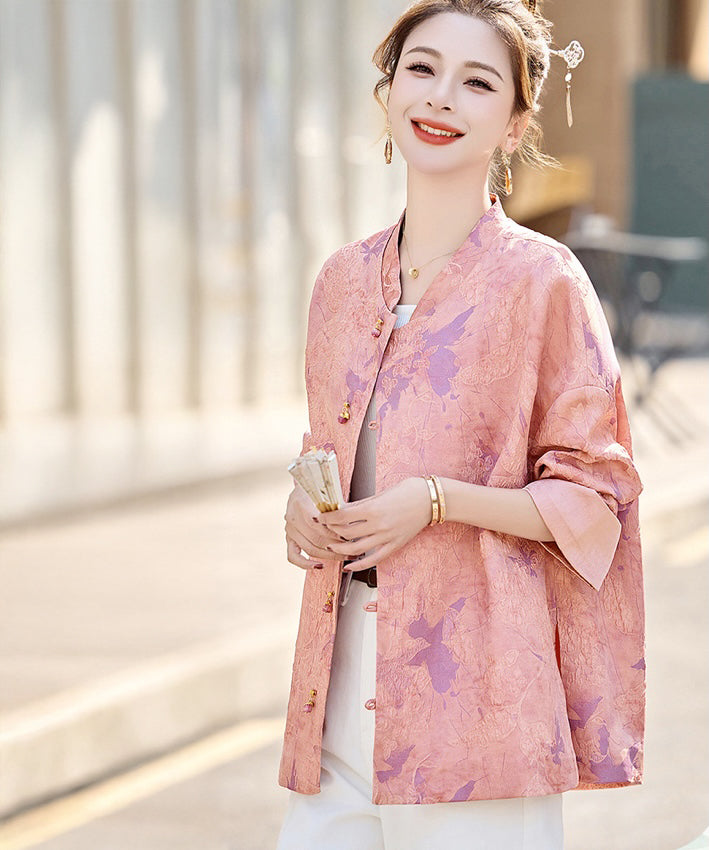 Ying's Pink Cheongsam Oriental Jacket Top