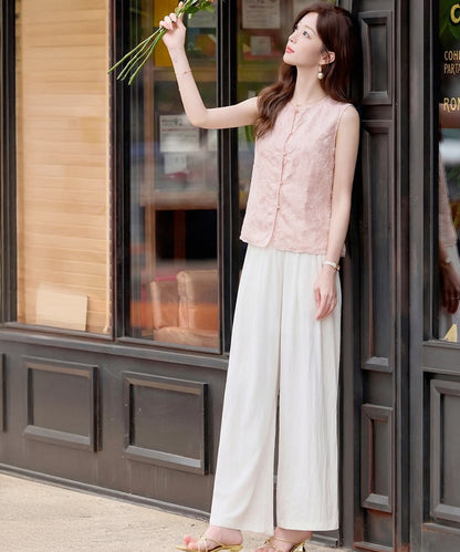 Rosé Whisper Two-Piece Cheongsam Set