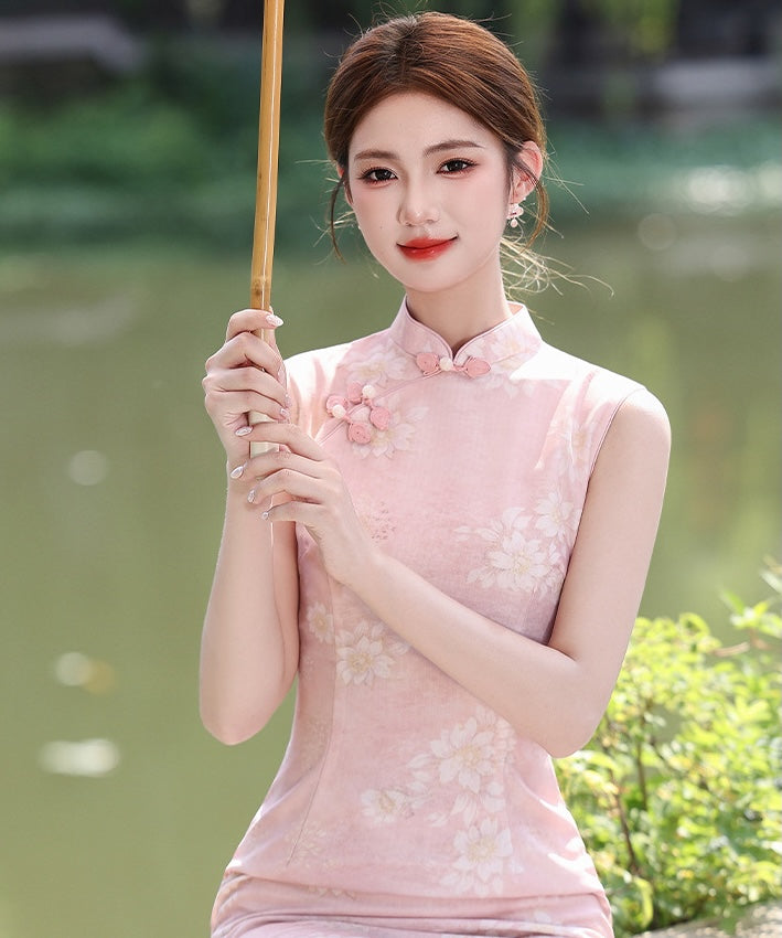 Midnight Peony Cheongsam