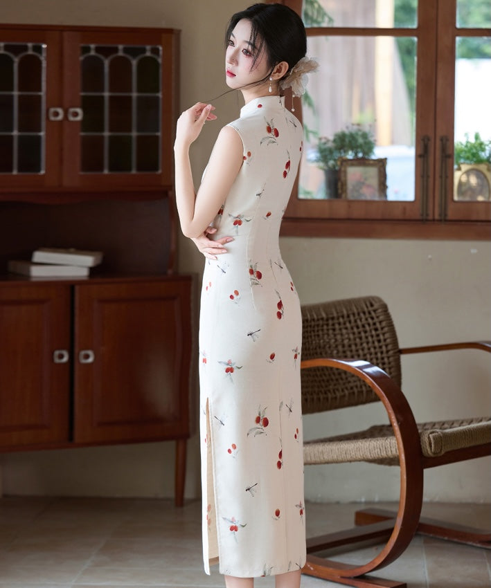 Cheongsam Peonia di Mezzanotte