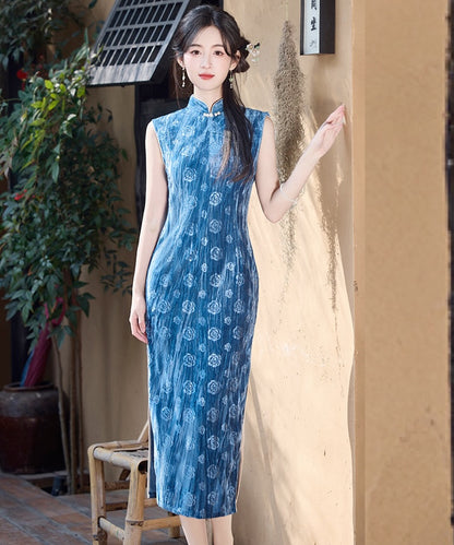 Belle Blue Rose Cheongsam