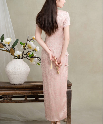 Lily Pink Maxi Cheongsam