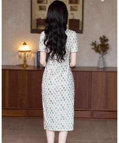 Spring Garden Ivory Cheongsam