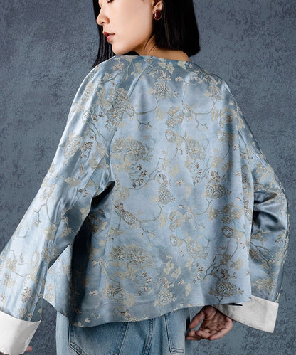 Frosted Magnolia Brocade Jacket