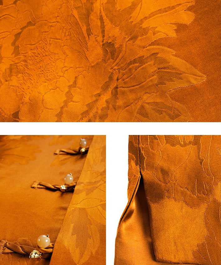 Amber Peony Cheongsam Jacket