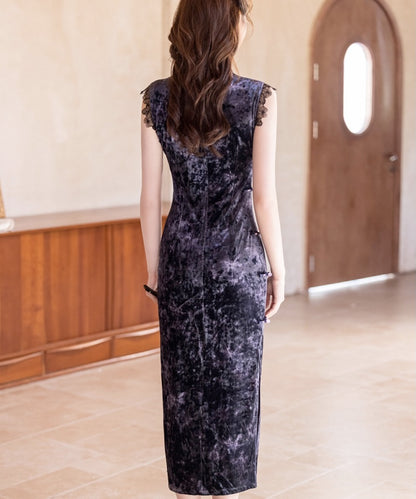 Xixi's Romance Purple Cheongsam