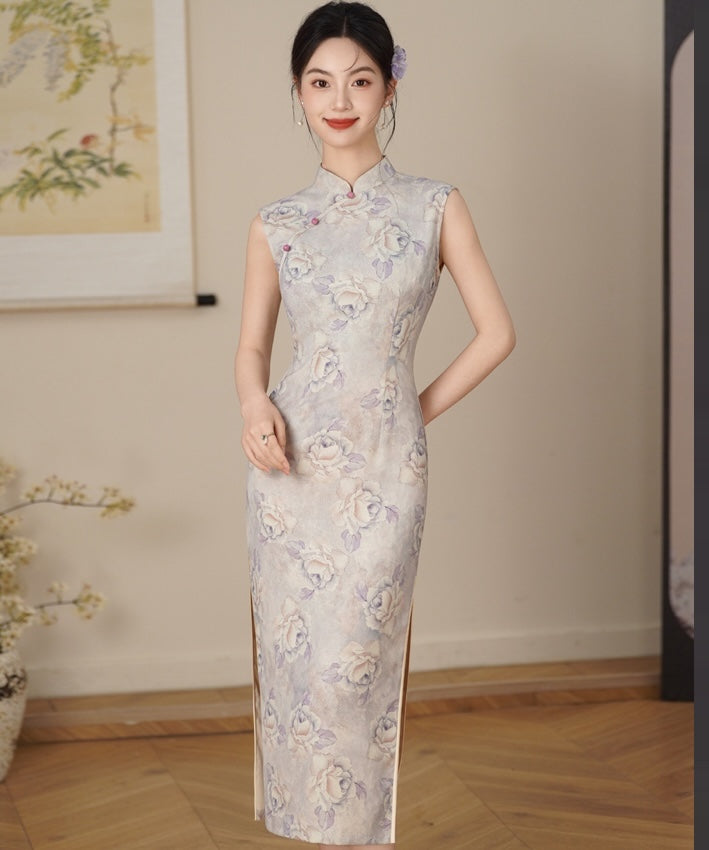 Lavender Rose Cheongsam