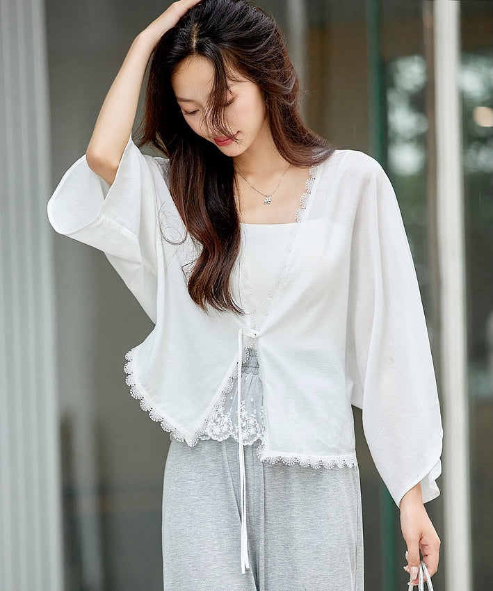 Cloud Lace Tie Jacket