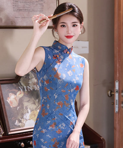 Cheongsam Peonia di Mezzanotte