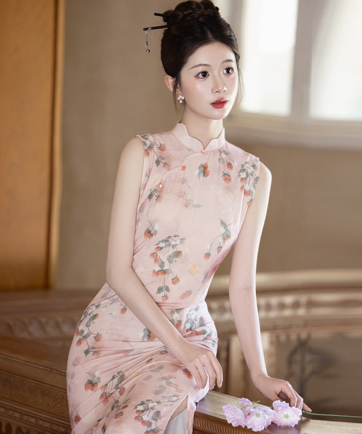 Strawberry Blush Cheongsam