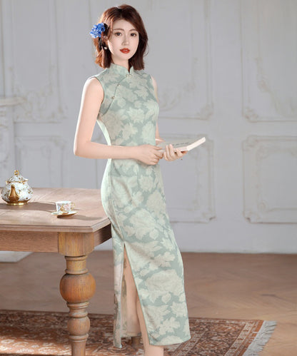 Celadon Bloom Cheongsam