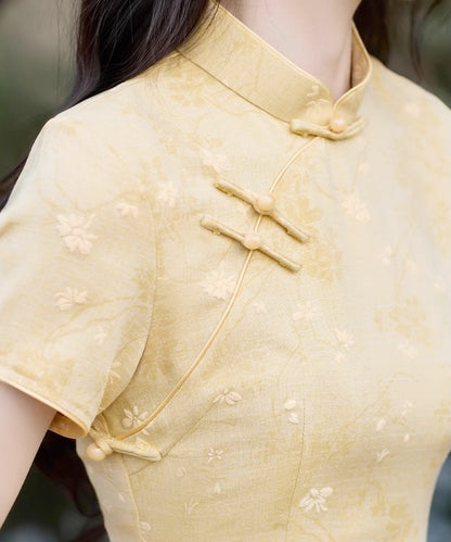 Tian Tian's Yellow Cheongsam
