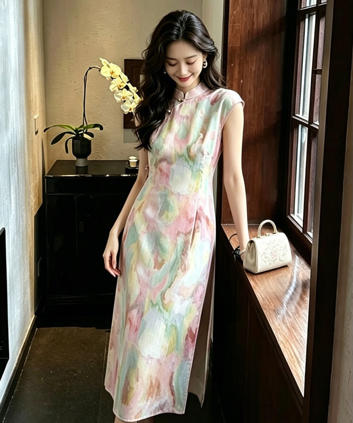 Mariposa Watercolor Cheongsam