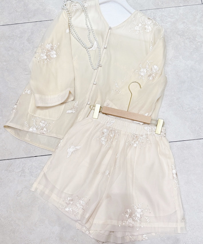 Ensemble cheongsam Serena Pearl