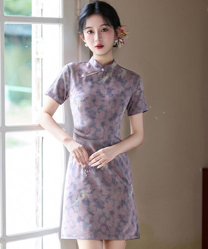 Midnight Peony Cheongsam