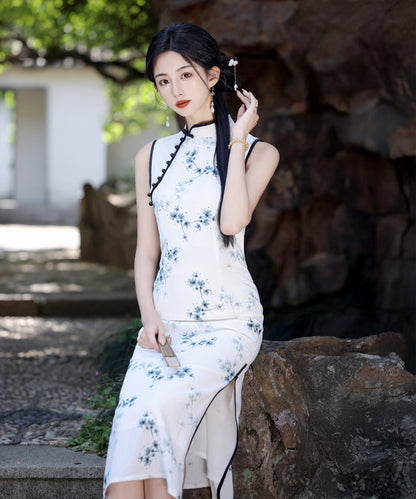 Feng Ning Sleeveless Maxi Cheongsam