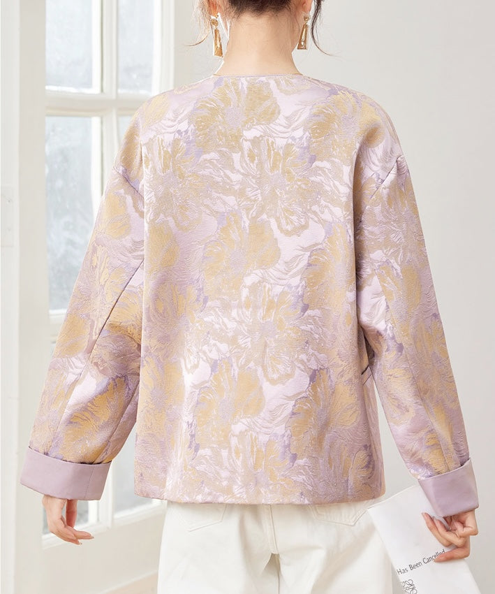 Veste Cheongsam Floraison Douce