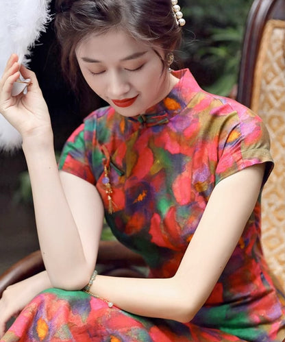 Jade and Garden Qipao