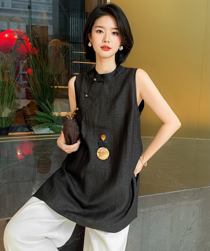 Noire Essence Modern Oriental Top