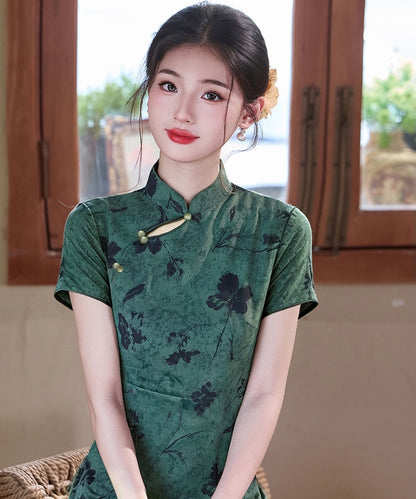 Maple Botanical Mini Cheongsam