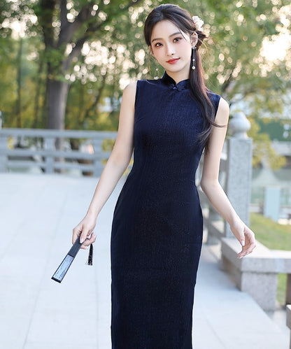 Mixue Velvety Maxi Cheongsam
