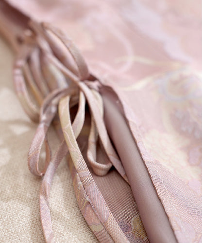 Shuya's Pink Cheongsam Silk Dress