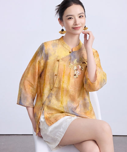 Olive Serenade Cheongsam Top & Shorts Set