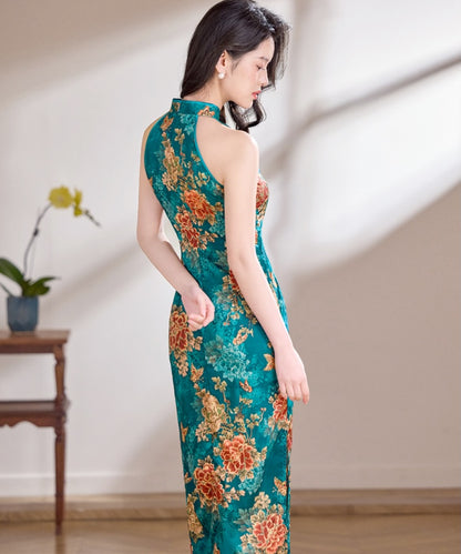 Emerald Peony Cheongsam
