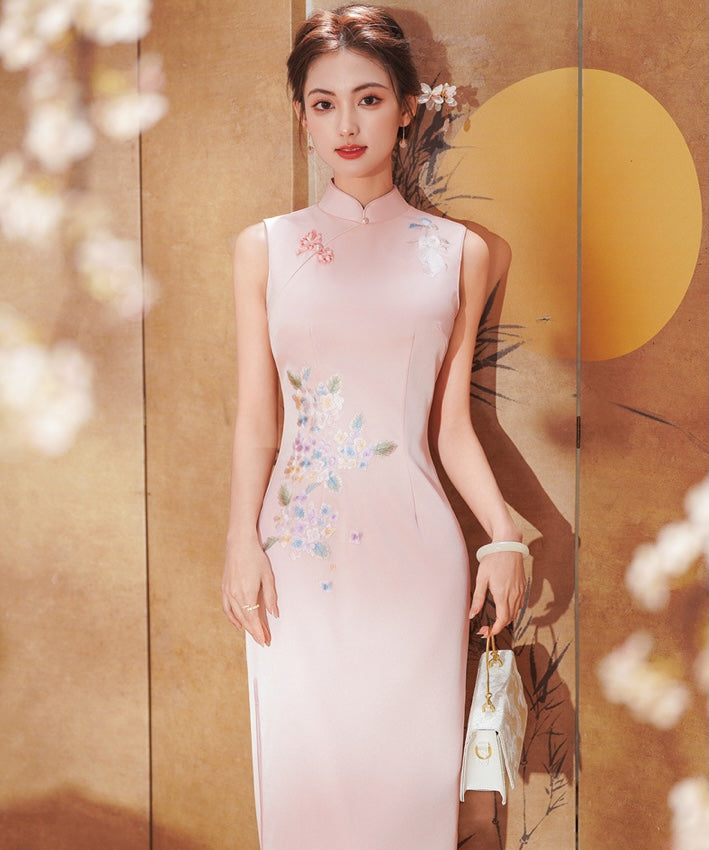Pink Pearl Blossom Cheongsam